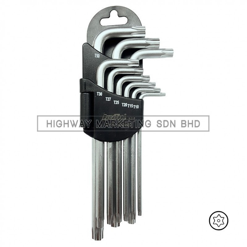 Dynatool DYN-10-9020 L-Wrench Torx Key Set 9pcs Dynatool DYN-10-9020 L-Wrench Torx Key Set 9pcs
