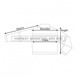 Supersonic Safety Reflective Workwear Jacket Size Chart