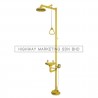Proguard PG 10022 AB ABS Bowl Combination Emergency Shower And Eyewash with Foot Pedal - 1