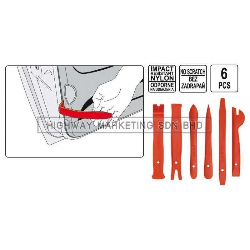 Yato YT-0837 Panel Remover Set of 6pcs