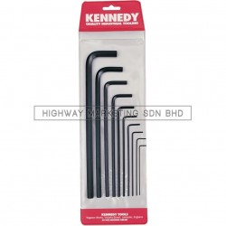 Kennedy KEN6013970K 1/16"-3/8" Long Arm Hexagon Wrench Set of 10pcs - 1