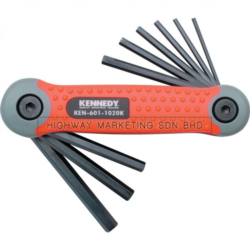 Kennedy KEN6011020K 5/64"-1/4" Pro-Torq Hexagon Wrench on Clip 9pcs - 1 Kennedy KEN6011020K 5/64"-1/4" Pro-Torq Hexagon Wrench on Clip 9pcs - 1