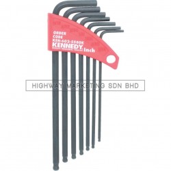 Kennedy KEN6025580K 5/64"-3/16" L-Wrench Ball Driver Set of 7pcs - 1