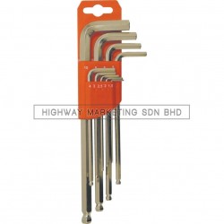Kennedy KEN6029940K Cr-v 1.5-10mm L-Wrench Ball Driver Set of 9pcs - 1