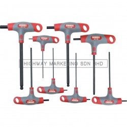 Kennedy KEN6027800K 2-10mm Pro-Torq T-Handle Hexagon Ball Driver Set of 8pcs - 1