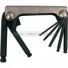 Kennedy KEN6028170K 3/32"-3/8" Hexagon Ball Wrench Clipset of 7pcs - 1