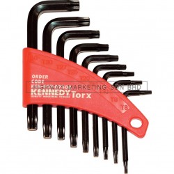 Kennedy KEN6030760K T8-T40 L-Wrench Torx Key Set of 9pcs