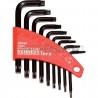 Kennedy KEN6030760K T8-T40 L-Wrench Torx Key Set of 9pcs