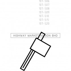 Indexa-Seiki Flag Type Torx Key T6-T15