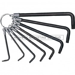 Kennedy KEN6030720K T9-T40 Torx Key Ring Set of 8pcs