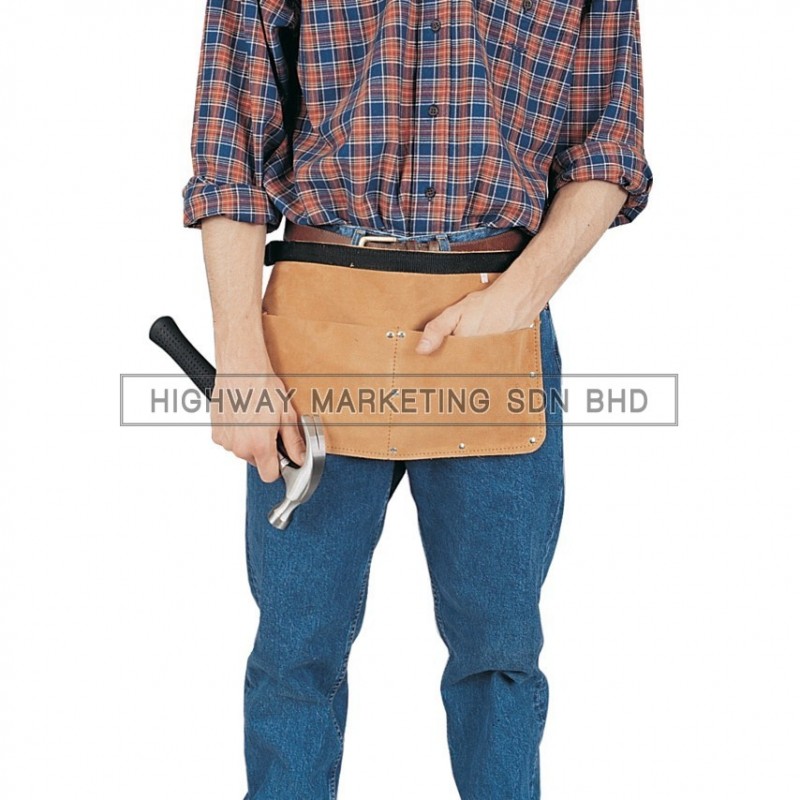 Kennedy KEN5933240K Tan Leather Nail Pouches 2-Pocket