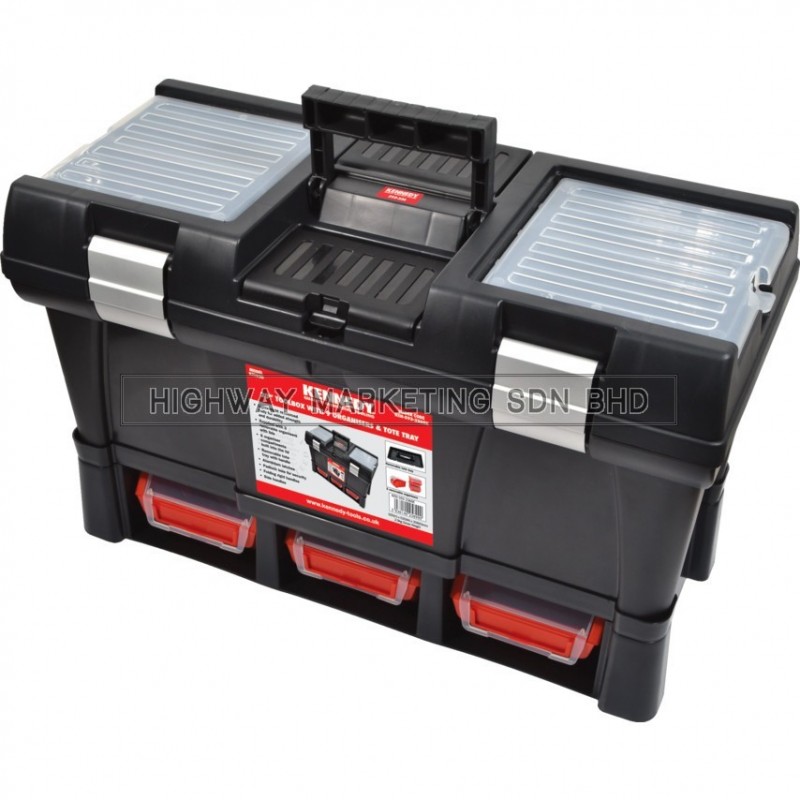 Kennedy KEN5932360K 20" Toolbox with 9 Organisers & Tote Tray