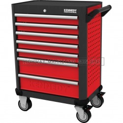Kennedy KEN5942340K Red-28" 7 Drawer Roller Cabinet