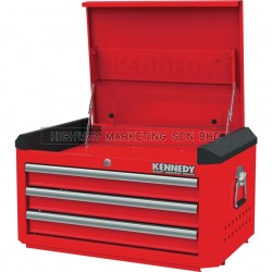 Kennedy KEN5942040K Red-28" 3 Drawer Top Chest