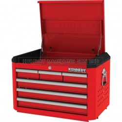 Kennedy KEN5942220K Red-28" 6 Drawer Top Chest