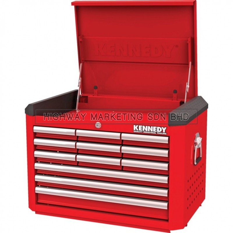 Kennedy KEN5942420K Red-28" 12 Drawer Top Chest
