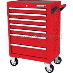 Kennedy KEN5942320K Red-28" 7 Drawer Roller Cabinet