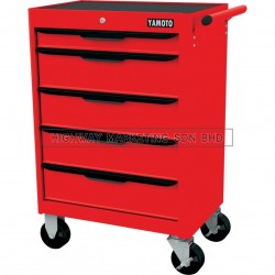 Yamoto YMT5941620K Red-27" 5 Drawer Roller Cabinet