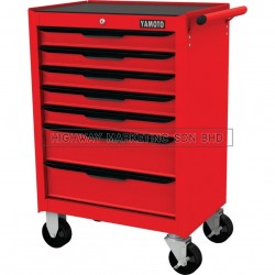 Yamoto YMT5941640K Red-27" 7 Drawer Roller Cabinet