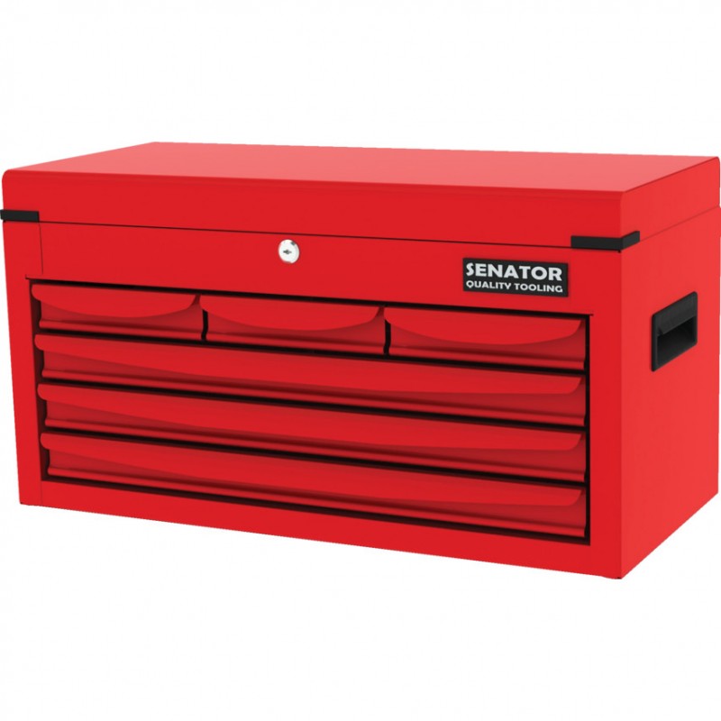 Senator SEN5941660K Red-27" 6 Drawer Top Chest