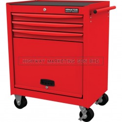 Senator SEN5941530K Red-27" 3 Drawer Roller Cabinet