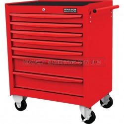 Senator SEN5941570K Red-27" 7 Drawer Roller Cabinet