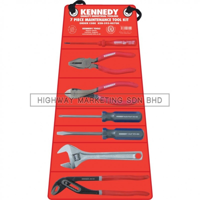 Kennedy KEN5950070K Maintenance Tool Roll Kit 7pcs Kennedy KEN5950070K Maintenance Tool Roll Kit 7pcs