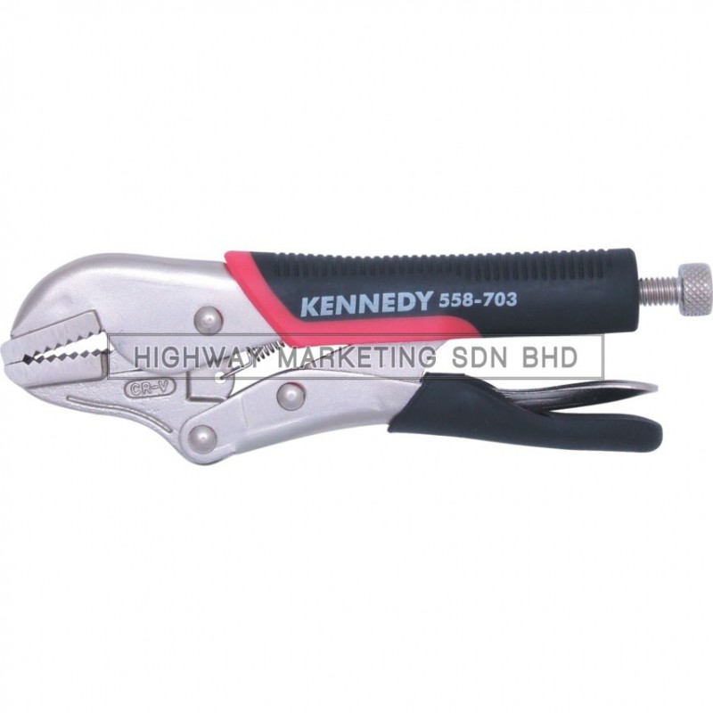 Kennedy Straight Jaw Bi-Material Handle Grip Wrench