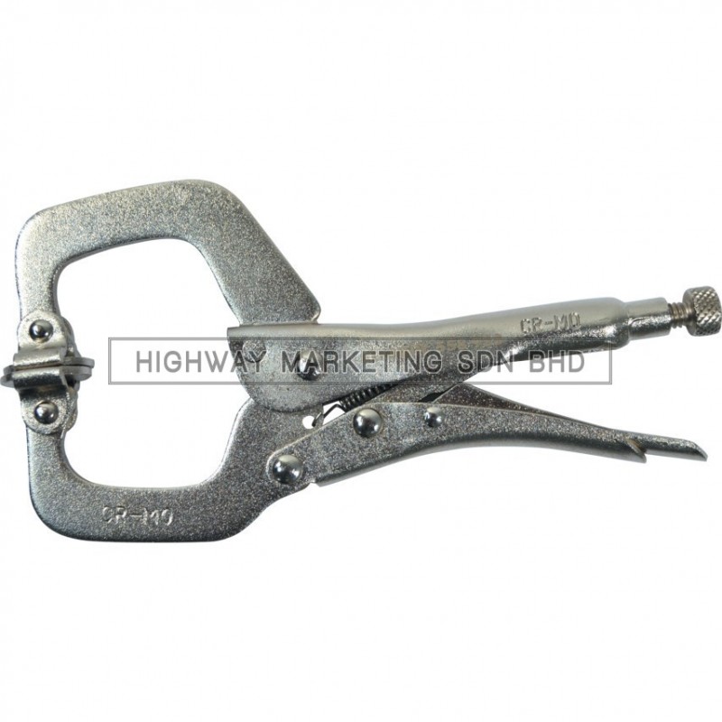 Kennedy 0-400mm Locking C-Clamp With Swivel Tips