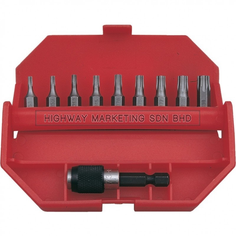 Kennedy TX/TXS Torx Screwdriver Bit Set of 10pcs