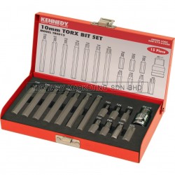 Kennedy KEN5736340K Torx Bit Set of 15pcs