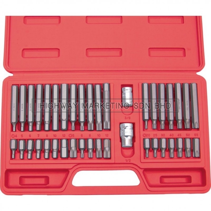 Kennedy KEN5736490K Torx, Hex & Spline Screwdriver Bit Set of 40pcs Kennedy KEN5736490K Torx, Hex & Spline Screwdriver Bit Set of 40pcs