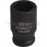Kennedy 1/4" SQ DR 6pt Metric Standard Length Impact Socket