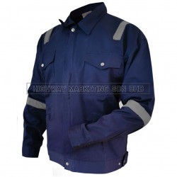 Hi-Safe Safety Reflective Workwear Jacket Dark Blue M - 4XL