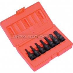 Kennedy KEN5839820K 3/8" SQ DR Hex Driver Impact Socket Set of 7