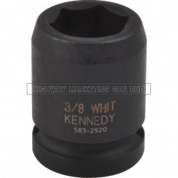 Kennedy 1/2" SQ DR 6pt BSW Standard Length Impact Socket