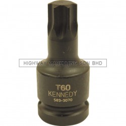Kennedy 1/2" SQ DR T40-T70 Torx Impact Socket