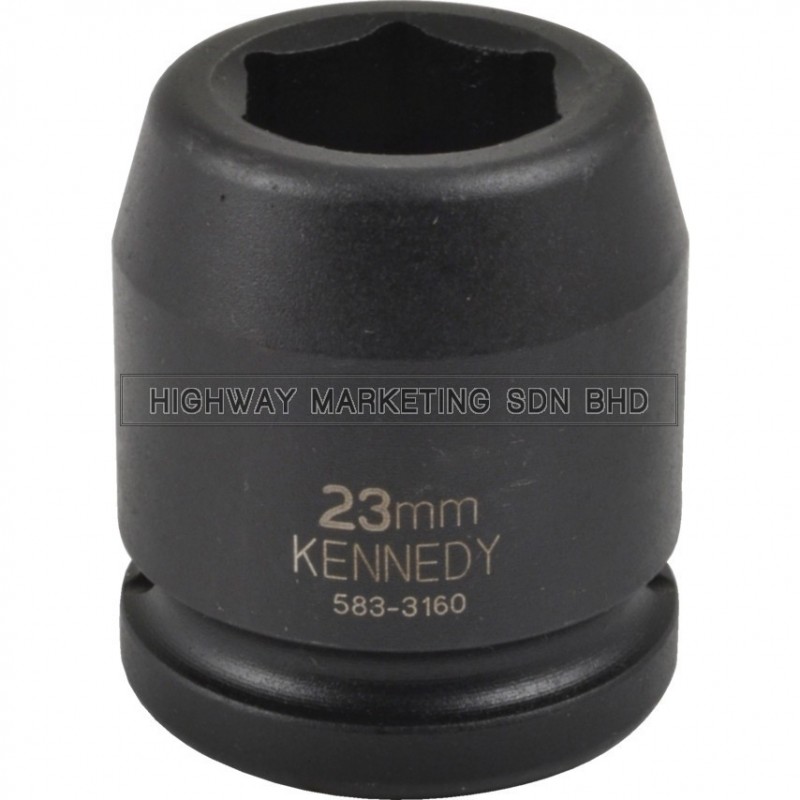Kennedy 3/4" SQ DR 6pt Metric Standard Length Impact Socket Kennedy 3/4" SQ DR 6pt Metric Standard Length Impact Socket