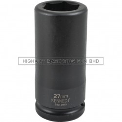 Kennedy 3/4" SQ DR 6pt Metric Deep Length Impact Socket