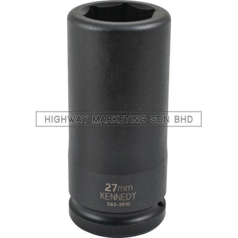 Kennedy 3/4" SQ DR 6pt Metric Deep Length Impact Socket