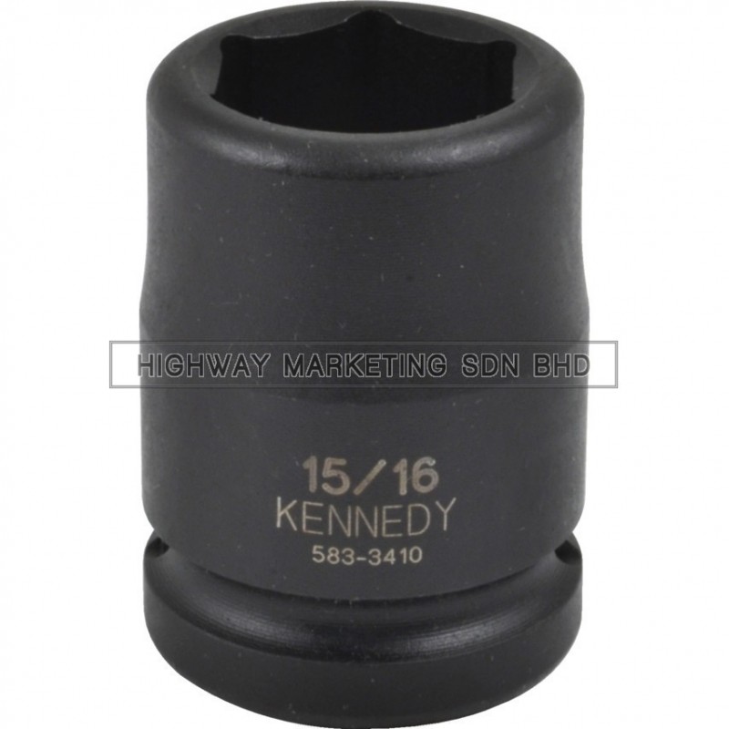 Kennedy 3/4" SQ DR 6pt Inch Standard Length Impact Socket