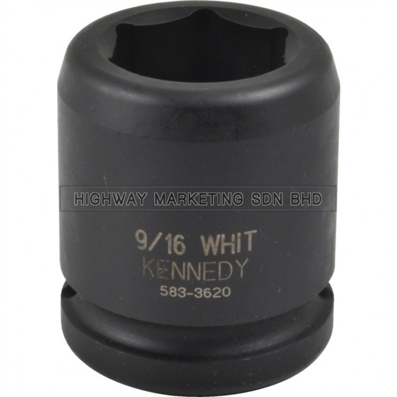 Kennedy 3/4" SQ DR 6pt BSW Standard Length Impact Socket Kennedy 3/4" SQ DR 6pt BSW Standard Length Impact Socket