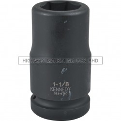 Kennedy 1" SQ DR 6pt Inch Deep Length Impact Socket