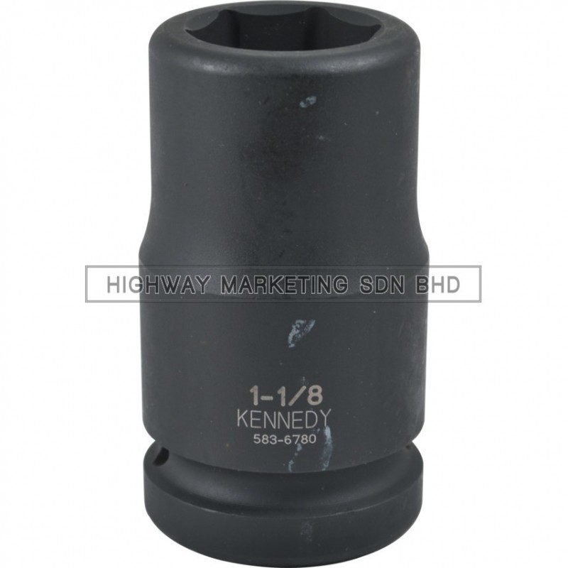 Kennedy 1" SQ DR 6pt Inch Deep Length Impact Socket Kennedy 1" SQ DR 6pt Inch Deep Length Impact Socket