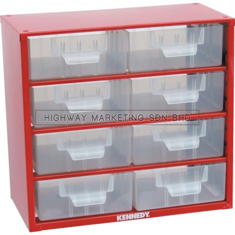 Kennedy KEN5935100K 8 Drawers Small Parts Storage Cabinet