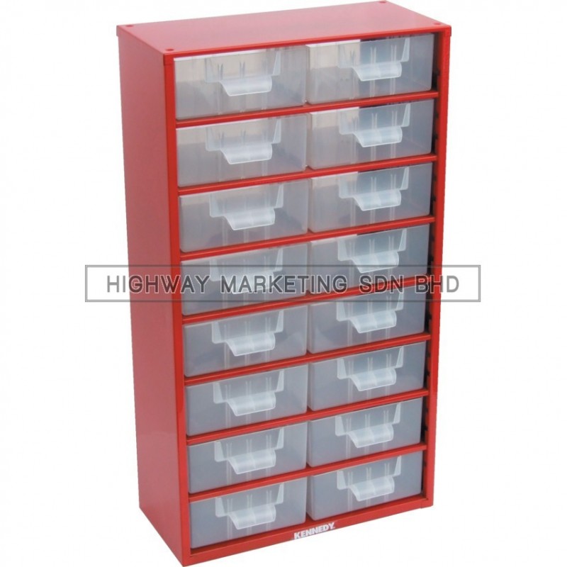 Kennedy KEN5935200K 16 Drawer Small Parts Storage Cabinet Kennedy KEN5935200K 16 Drawer Small Parts Storage Cabinet