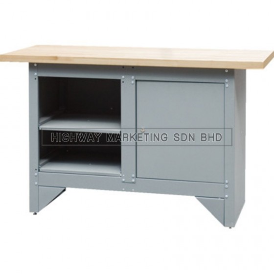 Senator SEN4055040K Locking Cabinet with Shelf & Workbench