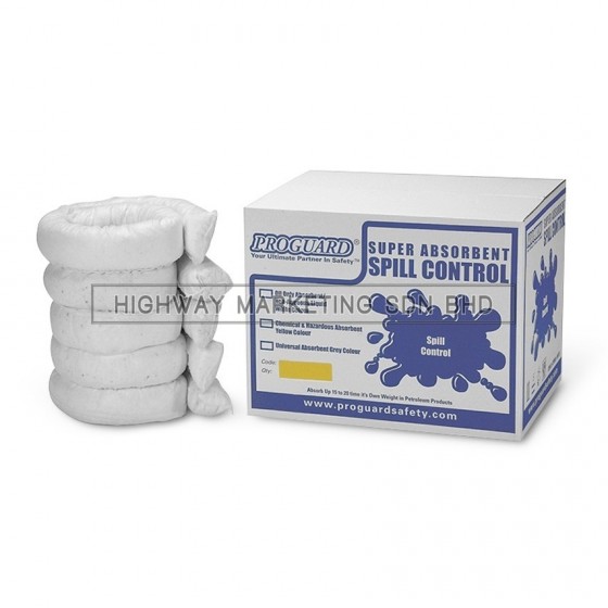 Proguard BOS-SOC7612 7.6cmx1.2m Oil Only Absorbent Sock