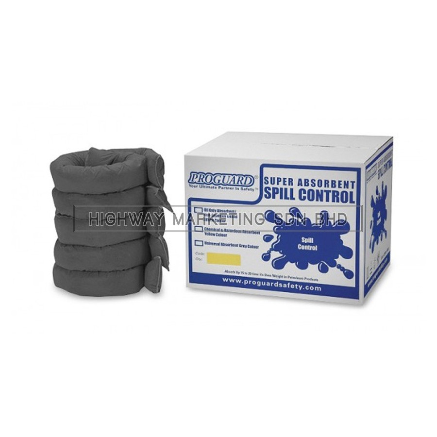 Proguard MOS-SOC7612 7.6cmx1.2m Universal Absorbent Sock Proguard MOS-SOC7612 7.6cmx1.2m Universal Absorbent Sock