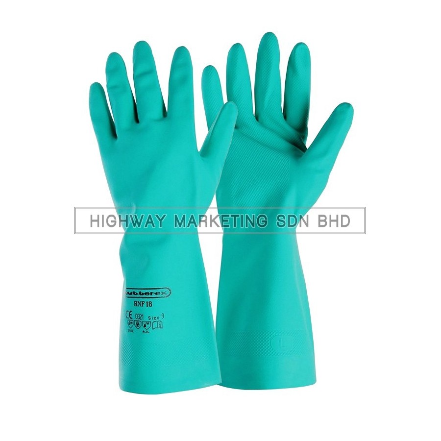 Rubberex RNF15/RNF18 Super Nitrile Chemical Resistant Gloves Rubberex RNF15/RNF18 Super Nitrile Chemical Resistant Gloves